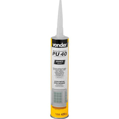 Selante Poliuretano Pu40 420G Branco Vonder Alongamento 500% Vedação Flexível