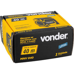 Medidor Laser Distância Nível 40M 2 Linhas Vonder MNV040 Autonivelante Laser Verde