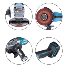 Esmerilhadeira Angular 115 mm Motor BL Protetor Sem Bateria Sem Carregador GA012GZ Makita