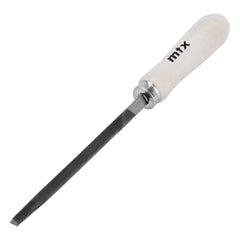 Lima Triangular Bastarda 6Pol 150mm Aço Carbono Cabo Madeira MTX 1603355 Desbaste Acabamento