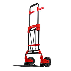 Carrinho de Carga Dobrável Multiuso 150kg Plataforma 485x350mm 2 Rodas Dobrável MTX