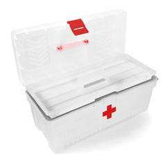 Caixa Medicamentos 17'' Plástico Resistente 10kg Segura Articulada Tramontina