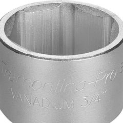 Soquete Sextavado Aço Cromo Vanádio 60mm 3/4'' Tramontina PRO Perfil Hyper Drive DIN 3124