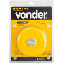 Escova Copo 5'' Rosca M14 6500Rpm Aço Carbono Torcido Vonder