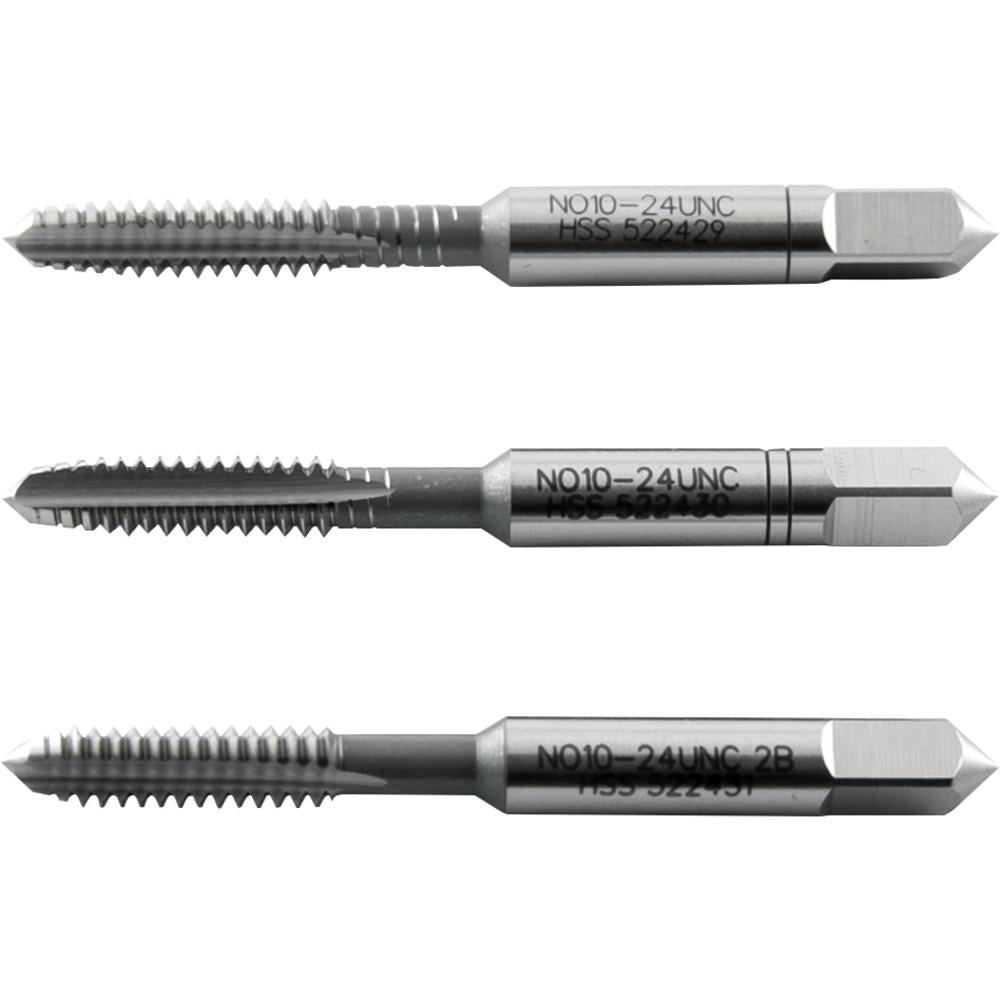 Macho Manual Aço Rápido Nº 10 3/16'' Unc Jogo 3 pçs Vonder
