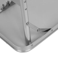 Mesa Dobrável Alumínio Tampo MDF 60x45cm Altura Ajustável 25/59cm Camping Palisad