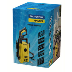 Lavadora de Alta Pressão 1200W 1500psi 5.5-6.5L/min 220V Tramontina MASTER Jato Regulável com Mangueira 3m