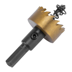 Serra Copo Para Metal 28mm Revestimento Nitreto Titânio Aço HSS Broca Centralizadora