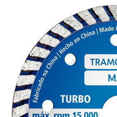 Disco de Corte Diamantado 4.3/8 42 Dentes 15000 rpm Aço Liga Especial Premium Tramontina MASTER