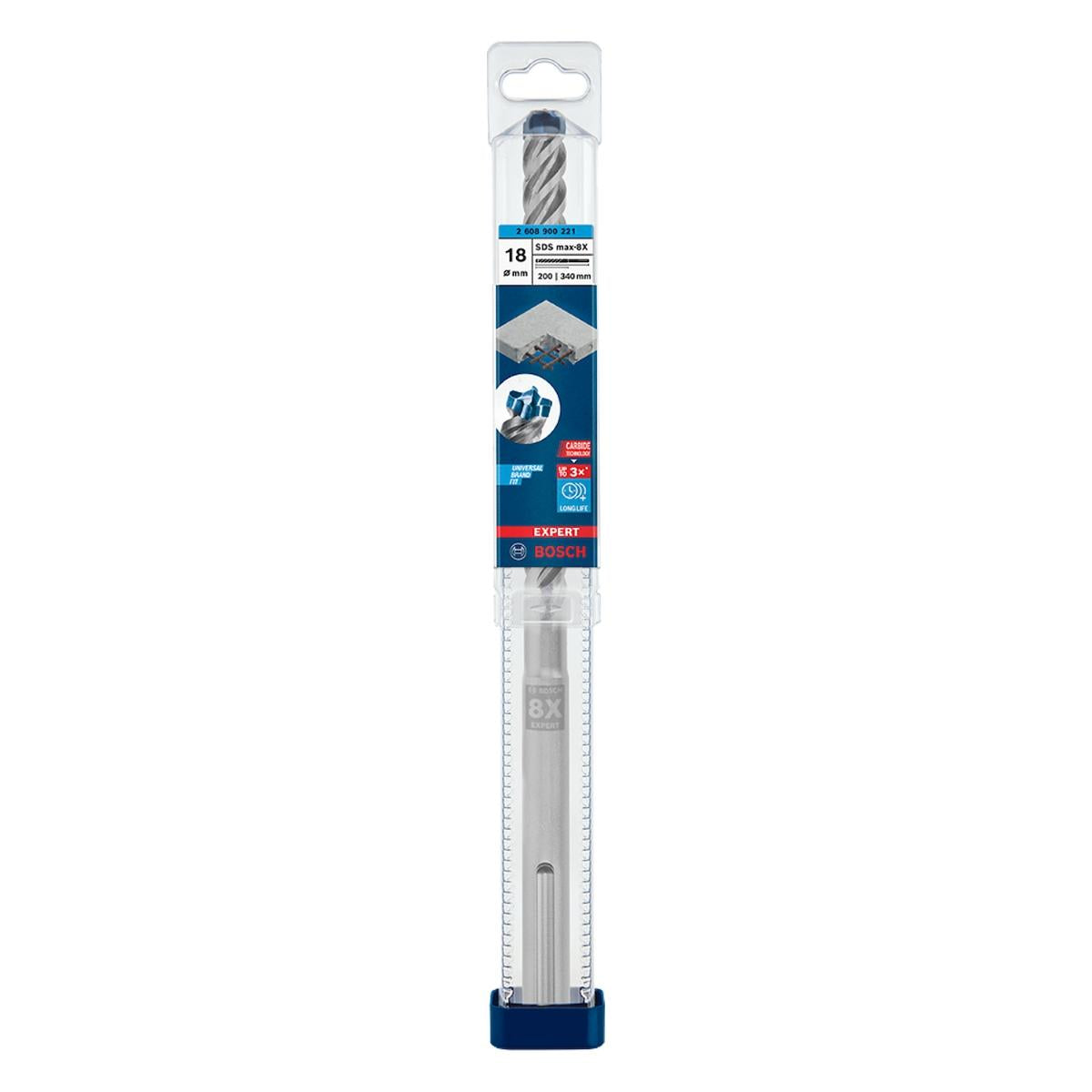 Broca Para Concreto Bosch Expert Sds Max-8X Ø18X200X340mm