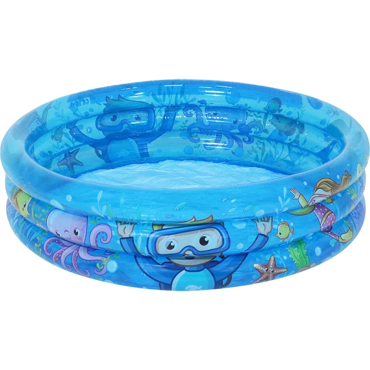 Piscina Inflável Infantil Meu Oceano 88 Litros PVC Resistente Diversão Bel
