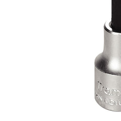 Soquete T25 Longo 1/2'' Aço Cromo Vanádio Ponta Trafix Double Cromado Fosfatizado Tramontina PRO