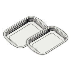 Kit Para Assar E Servir Tramontina Cosmos Em Aço Inox Acabamento Fosco 2 Peças
