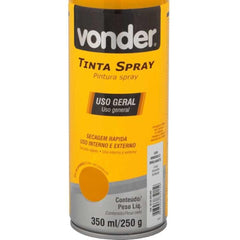 Tinta Spray Acrílica Amarelo 350ML/250G Vonder