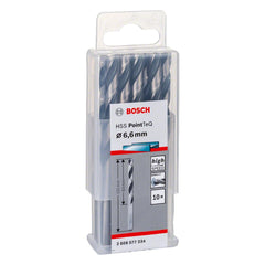Broca Metal Bosch Aço Rápido Hss-Pointteq 6,6mm 10 Peças