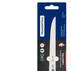 Faca Para Desossar 6 Polegadas Tramontina Profissional Master Aço Inox 56 HRc Cabo Antimicrobiano