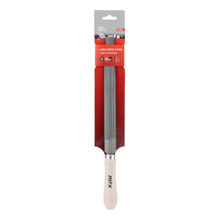 Lima Meia Cana 200MM 8'' Cruzado 2 Aço Carbono Cabo Madeira MTX 1632655 Para Metais Alta Durabilidade