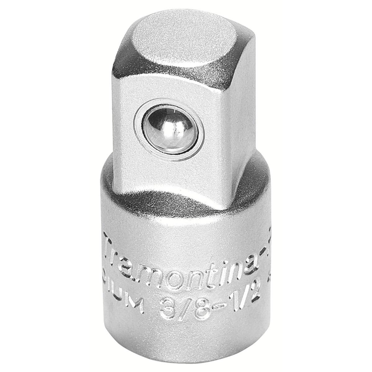 Adaptador em Aço Cromo Vanádio 3/8 F x 1/2 M Cromado Norma DIN 3123 Forjado Tramontina PRO