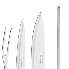Kit Para Churrasco Tramontina Plenus 4 Peças Aço Inox E Polipropileno Preto