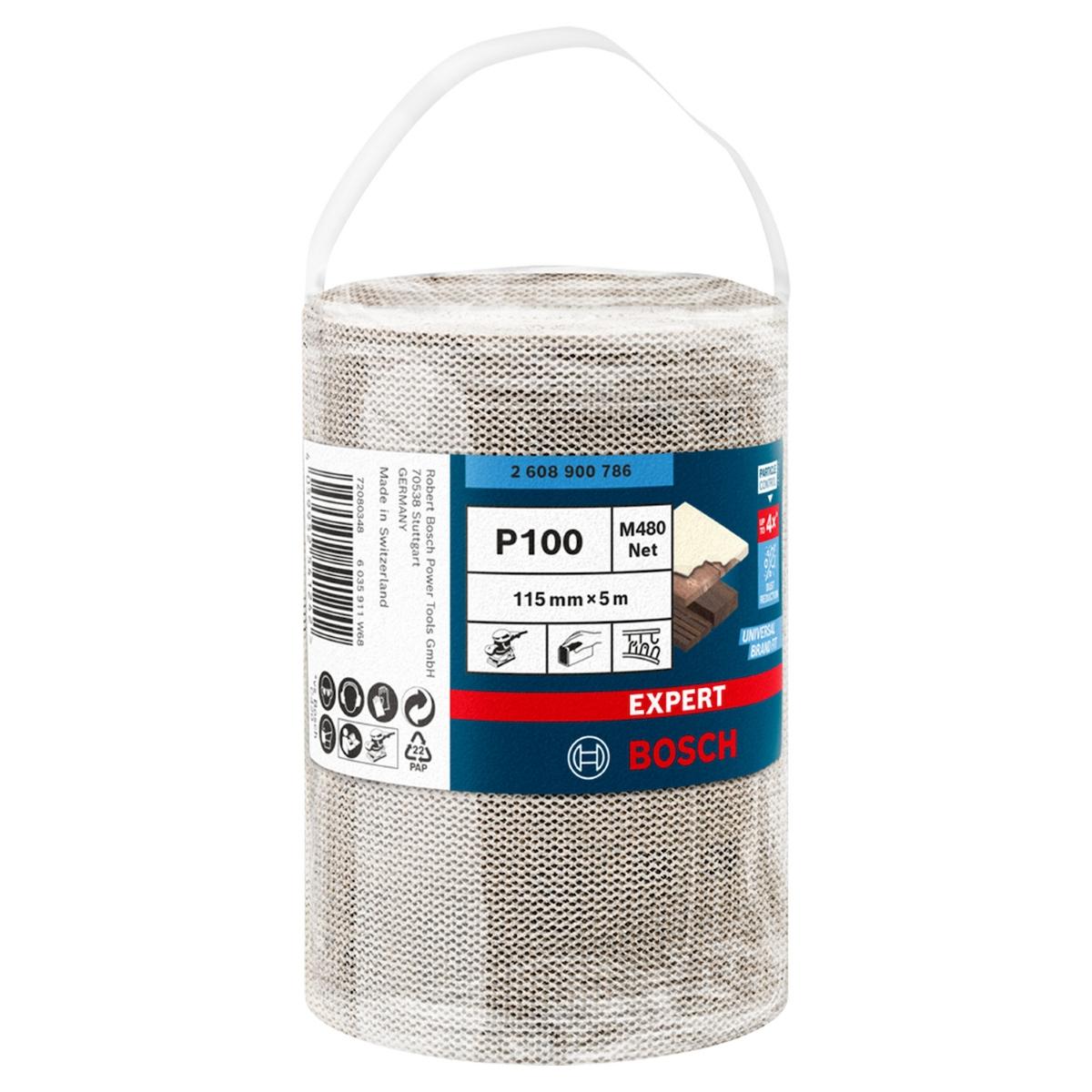 Rolo De Lixa Bosch Expert M480 115mmx5Mt G100