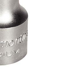 Soquete NR4 Ponta Cruzada 1/2'' Aço Cromo Vanádio Encaixe 1/2'' Cromo Tramontina PRO