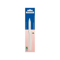 Faca Para Legumes E Frutas Tramontina Plenus 3 Polegadas Lâmina Aço Inox Cabo Polipropileno Off White