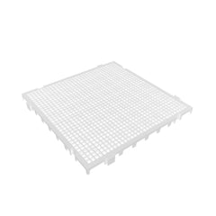 Piso Modular Branco em Plástico 50x50x2,6 Presto