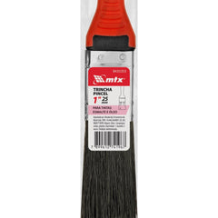 Trincha Pincel 1'' Tintas Esmalte Óleo Cerdas Pretas Cabo 2 Componentes 1PC MTX