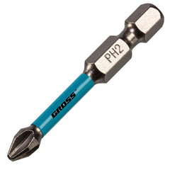 Bits Ph2 Torção 50mm 5 Unidades Para Parafusadeira De Impacto S2 58-60 HRC