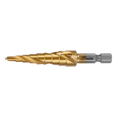 Broca Escalonada HSS 4-12mm Aço Rápido Titânio Espiral Para Aço Inox