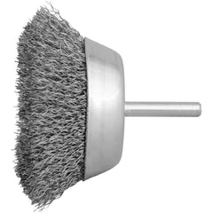 Escova Copo 3'' 1/4'' 4500Rpm Aço Inox Ondulado Vonder Resistente à Oxidação