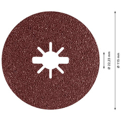 Jogo Disco Lixa Em Fibrabosch R781 Prisma Ceramic 115mm G36