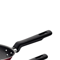 Jogo De Frigideiras Tramontina Loreto Alumínio 1,6 Mm Starflon Max Vermelho 2 Peças