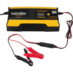 Carregador Inteligente Bateria 30-200Ah 6/12V 220V Vonder CIB220 Proteção Curto-Circuito