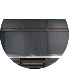 Conjunto Móveis Oficina com Bancada Inox Armário Parede Carrinho Paineis Ferramenta C45PROX Beta