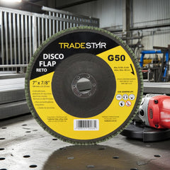 Disco Flap 180 mm G50 Fibra Reto Aço Tradestar