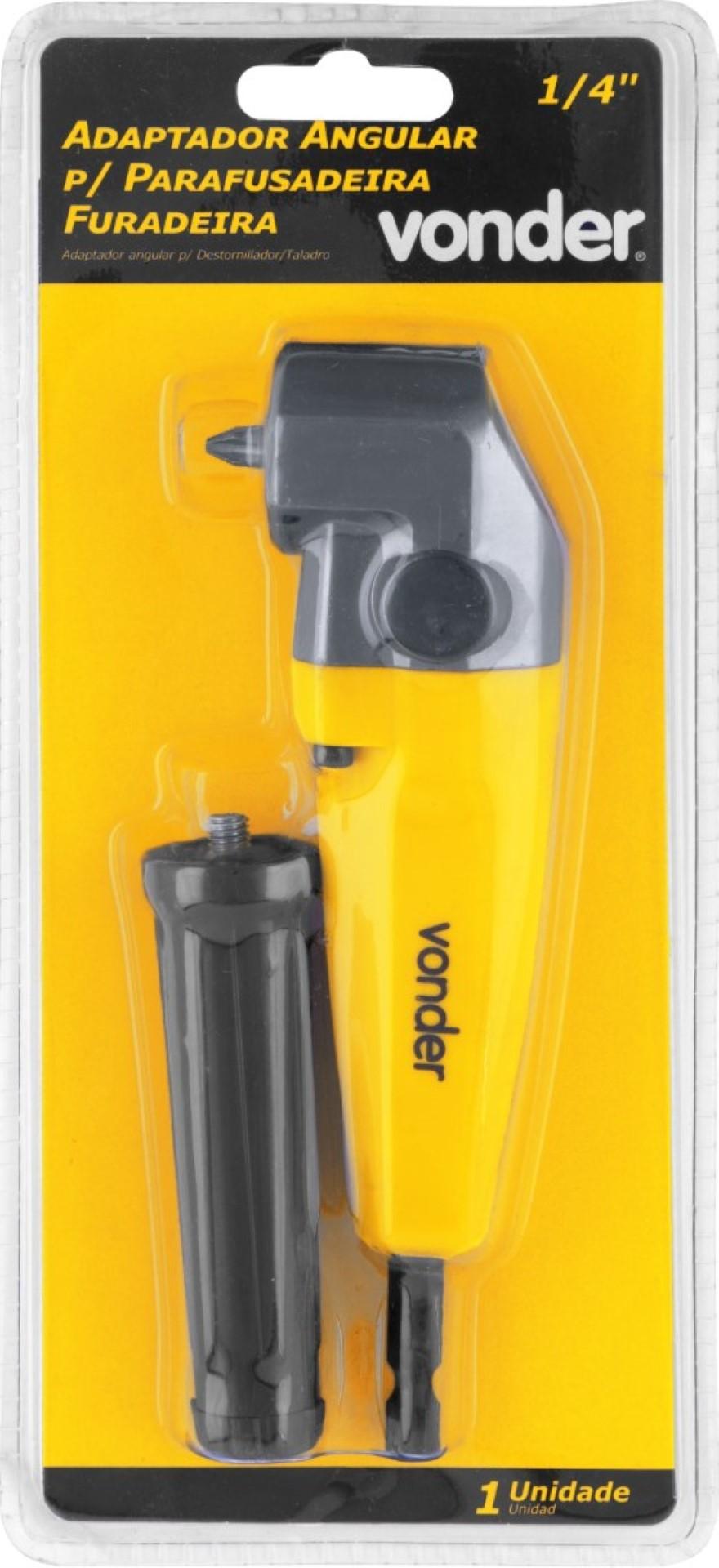 Adaptador Angular Parafusadeira/Furadeira Enc 1/4'' Vonder
