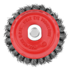 Escova Tipo Copo Aço Carbono Torcida M14 100mm 0,5mm 8500rpm MTX 746289 Máxima Eficiência