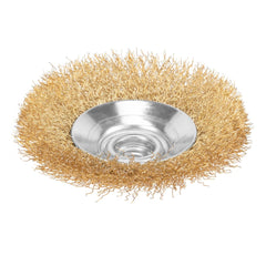 Escova Latonada Circular 100mm M14 MTX 746089 Para Esmerilhadeira Alta Durabilidade