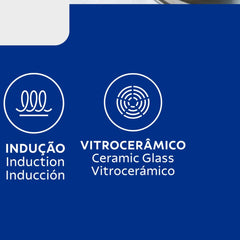 Panela Tramontina Solar Fundo Triplo Aço Inox 20 cm 2,9 L Compatível Indução Forno 260°C
