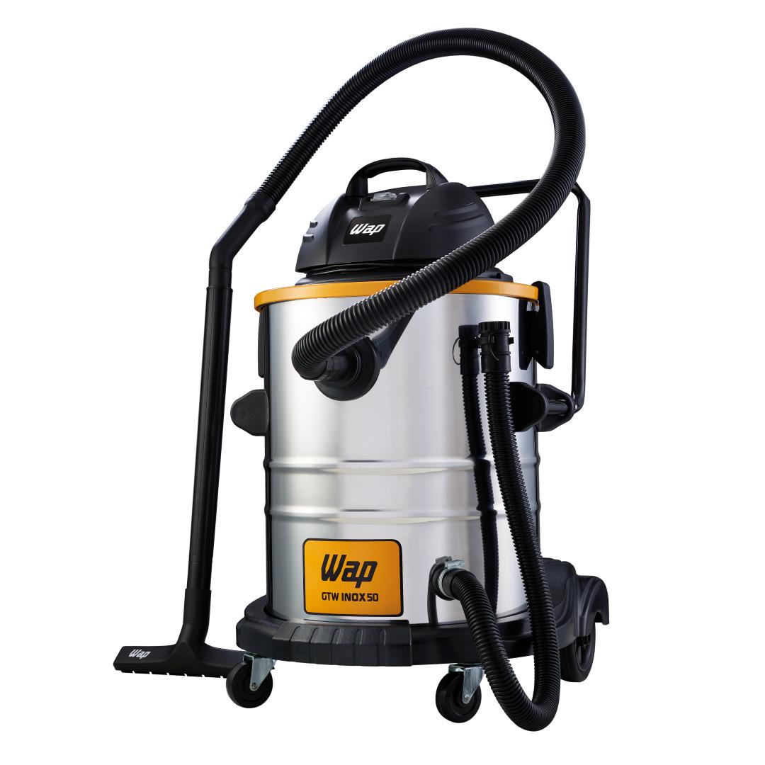 Aspirador de Pó e Água WAP GTW Inox 50 Profissional 1600W com Filtro HEPA 127V