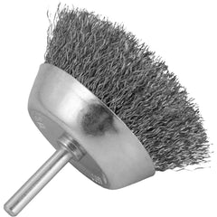 Escova Copo 3'' 1/4'' 4500Rpm Aço Inox Ondulado Vonder Resistente à Oxidação