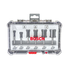 Jogo De Fresas Retas Bosch Standard Encaixe De 1/4'' 6 Peças