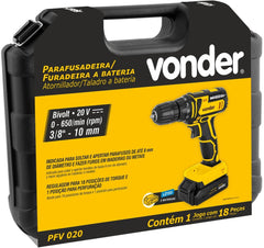Parafusadeira/Furadeira Bateria 3/8'' 20V BIV Pfv 020 Vonder