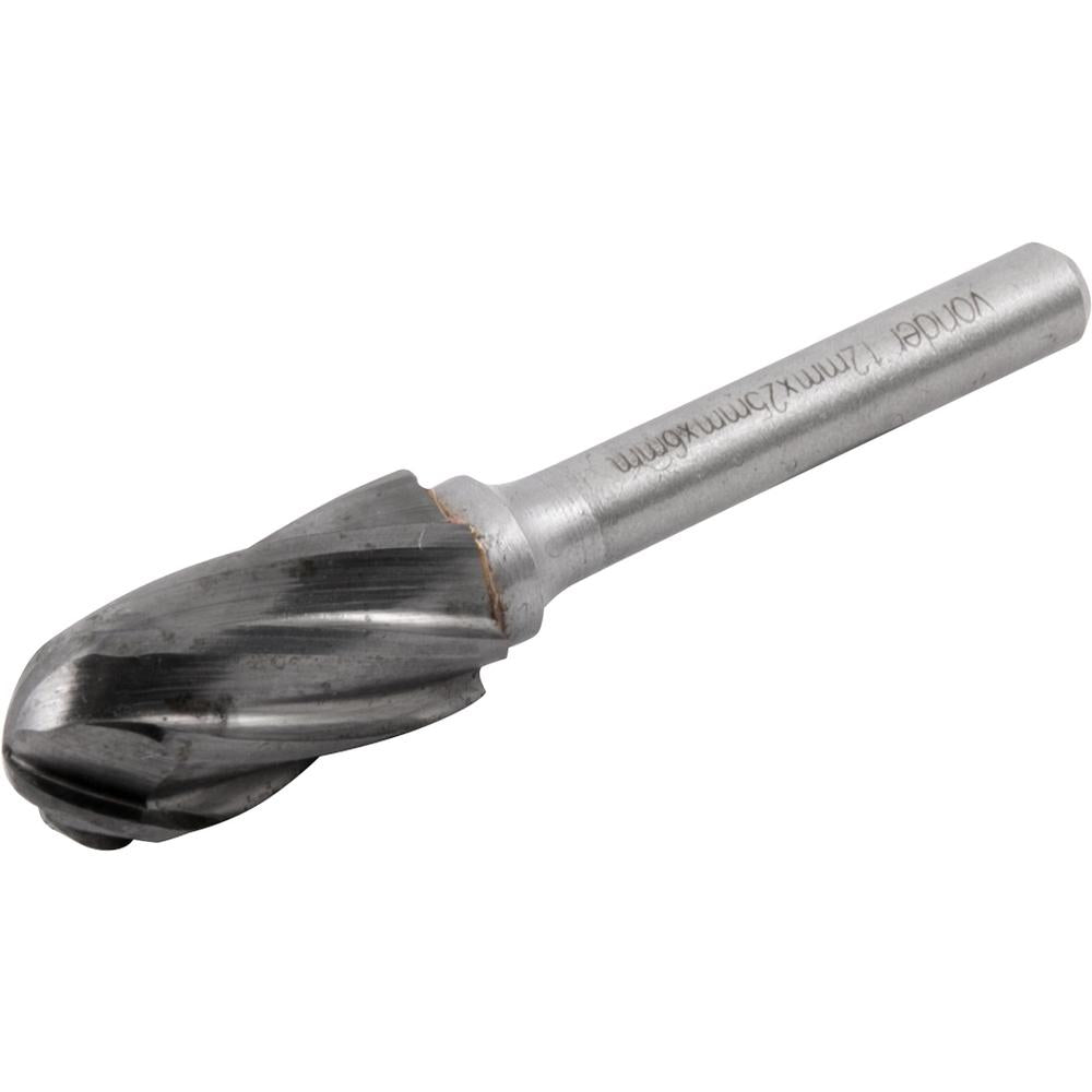 Lima Rotativa Abaulada p/ Alumínio 12x25 c/ Haste 6 Vonder