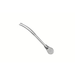 Bomba De Chimarrão Tramontina Ilex Aço Inox 19 Cm Sem Rosca Alta Vazão Para Mate E Tereré
