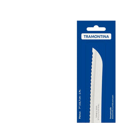 Faca Para Pão Tramontina Plenus Lâmina 7 Polegadas Aço Inox Cabo Polipropileno Off White Profissional