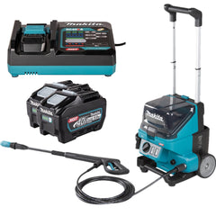 Lavadora de Alta Pressão Makita XGT HW001GT201 2 Baterias 5Ah Carregador e Acessórios