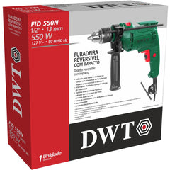Furadeira com Impacto 1/2'' Fid 550 127V DWT