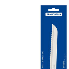 Faca Para Pão Tramontina Plenus 8 Polegadas Lâmina Aço Inox Cabo Polipropileno Preto Serrilhada
